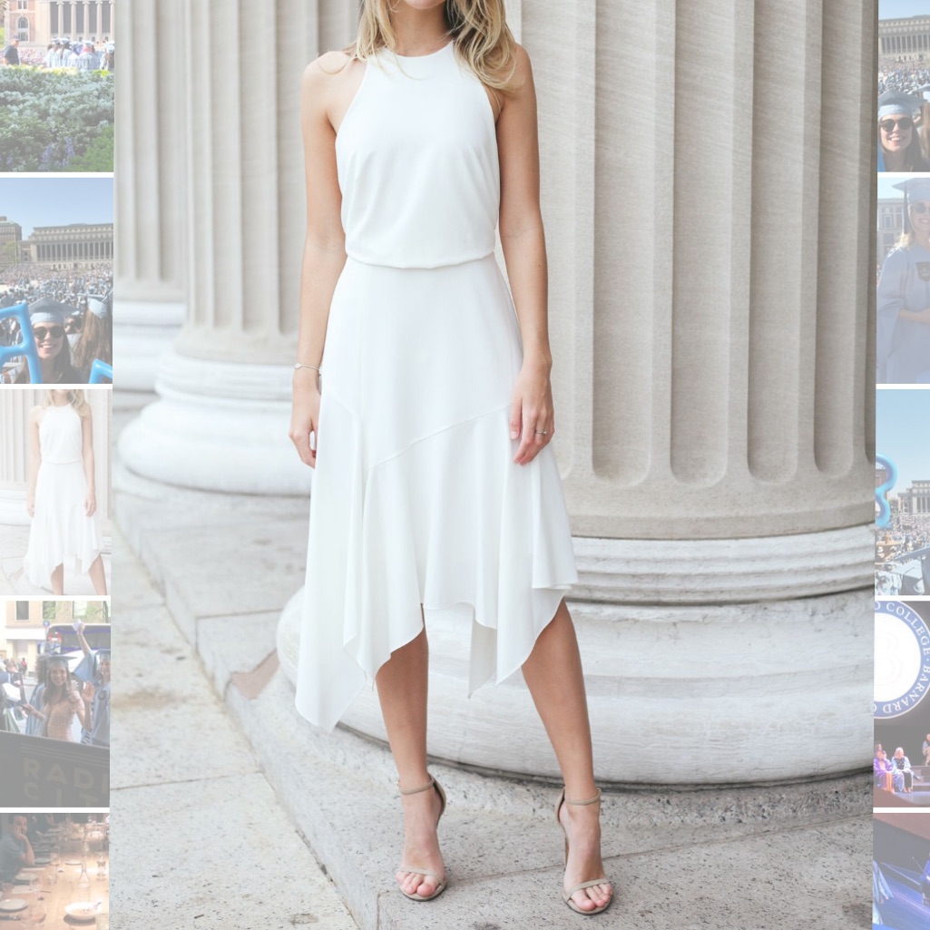 Halston Heritage White Midi Dress